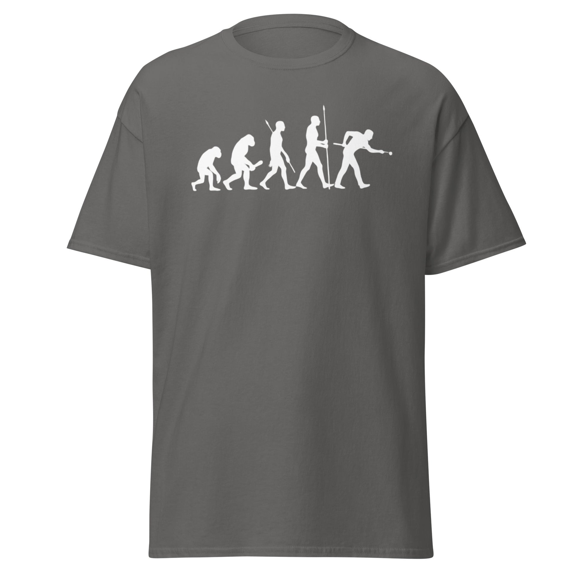 Evolution of Snooker T-Shirt – Funny Cue Sports Tee - Charcoal - T-Shirts Online