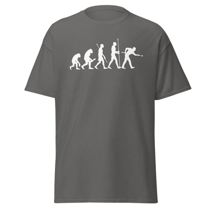 Evolution of Snooker T-Shirt – Funny Cue Sports Tee - Charcoal - T-Shirts Online