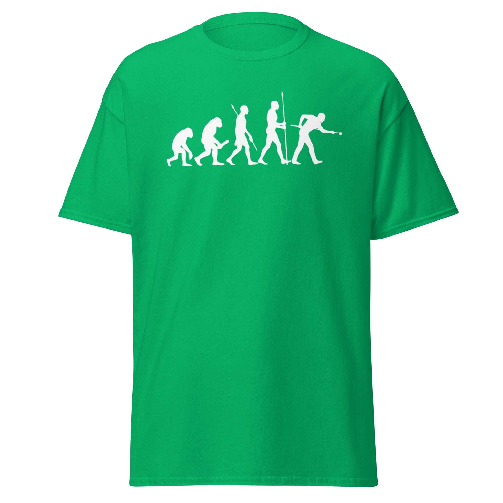 Evolution of Snooker T-Shirt – Funny Cue Sports Tee - Irish Green - T-Shirts Online