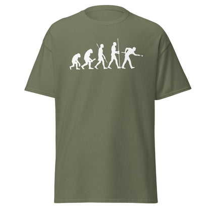 Evolution of Snooker T-Shirt – Funny Cue Sports Tee - Military Green - T-Shirts Online
