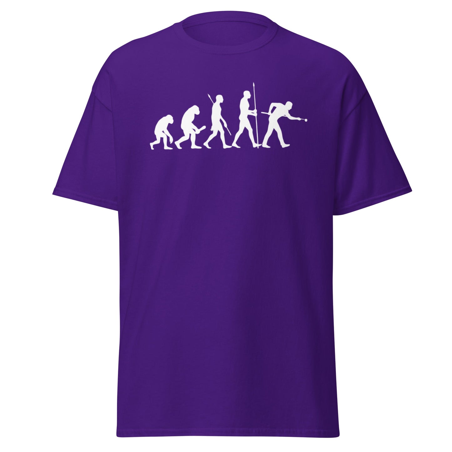 Evolution of Snooker T-Shirt – Funny Cue Sports Tee - Purple - T-Shirts Online