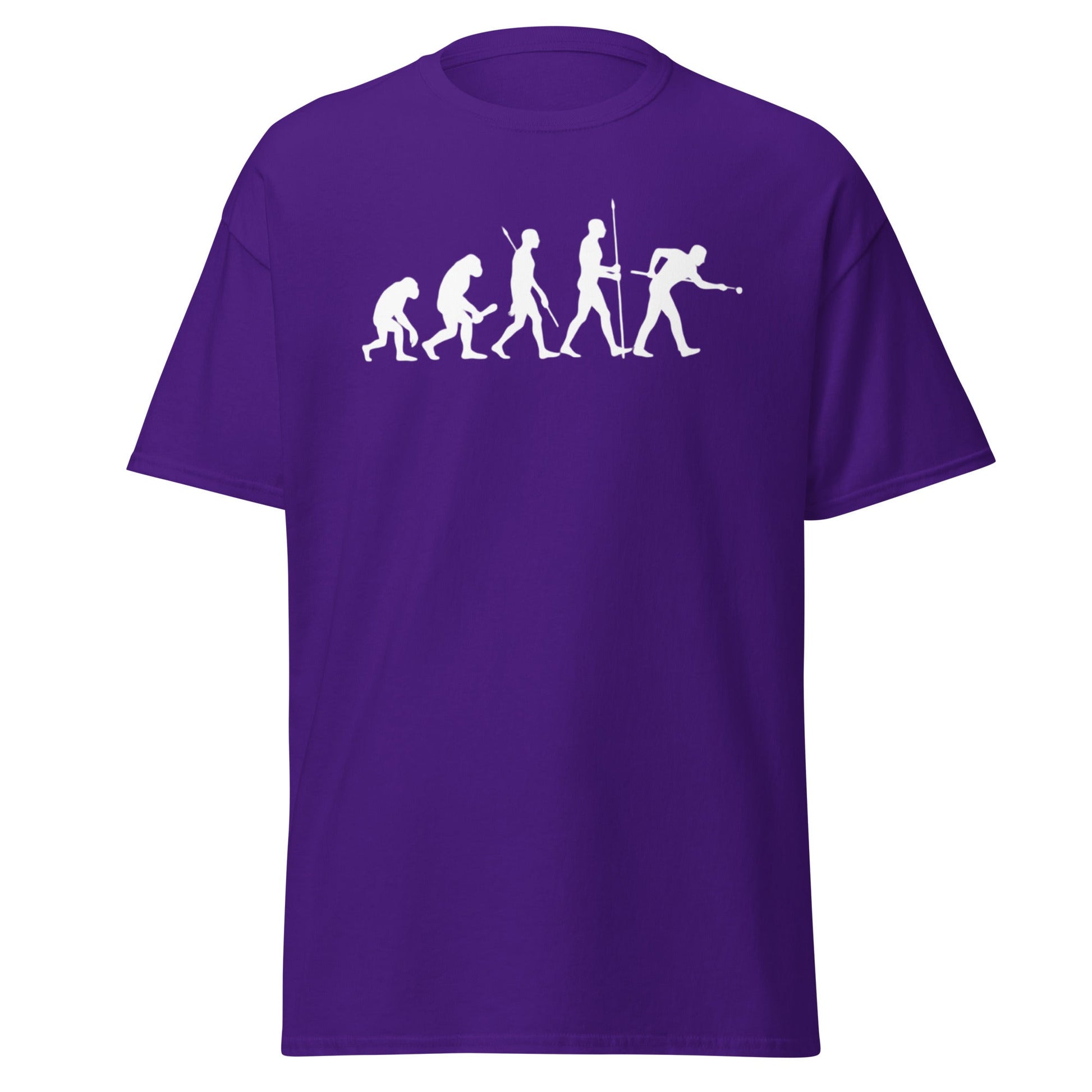 Evolution of Snooker T-Shirt – Funny Cue Sports Tee - Purple - T-Shirts Online