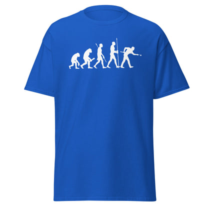 Evolution of Snooker T-Shirt – Funny Cue Sports Tee - Royal - T-Shirts Online
