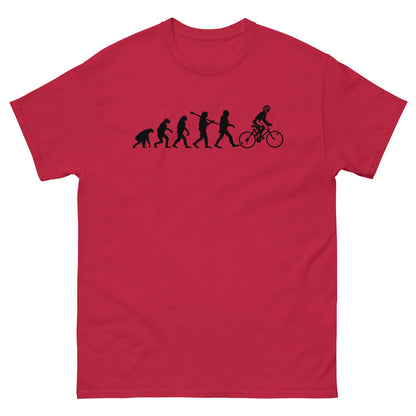 Evolution of the Cyclist | Men's T-shirt - Cardinal - T-Shirts Online