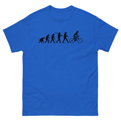 Evolution of the Cyclist | Men's T-shirt - Royal - T-Shirts Online