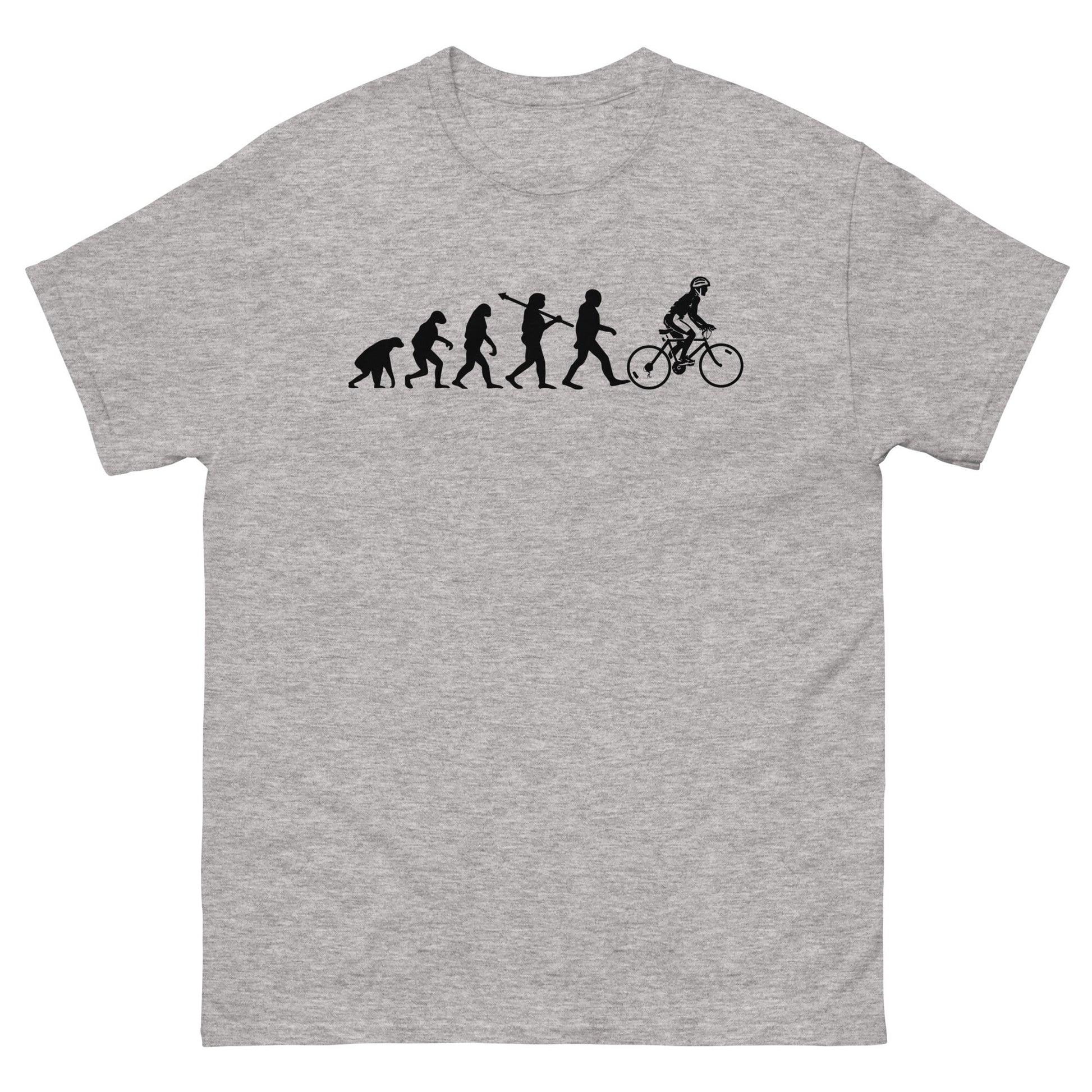 Evolution of the Cyclist | Men's T-shirt - Sport Grey - T-Shirts Online