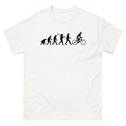Evolution of the Cyclist | Men's T-shirt - White - T-Shirts Online