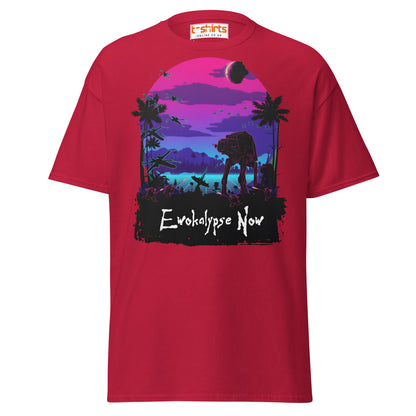 Ewokalypse Now T-Shirt – Retro Sci - Fi Parody Tee - Cardinal - T-Shirts Online