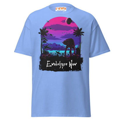 Ewokalypse Now T-Shirt – Retro Sci - Fi Parody Tee - Carolina Blue - T-Shirts Online