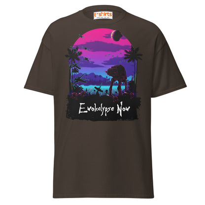 Ewokalypse Now T-Shirt – Retro Sci - Fi Parody Tee - Dark Chocolate - T-Shirts Online