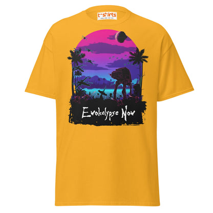 Ewokalypse Now T-Shirt – Retro Sci - Fi Parody Tee - Gold - T-Shirts Online