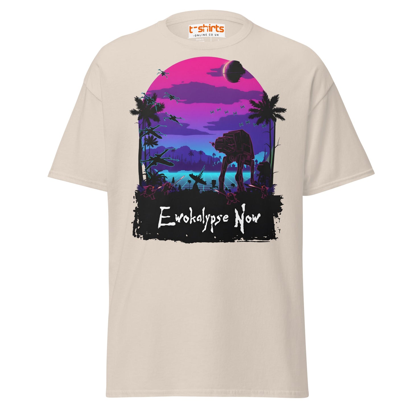 Ewokalypse Now T-Shirt – Retro Sci - Fi Parody Tee - Natural - T-Shirts Online