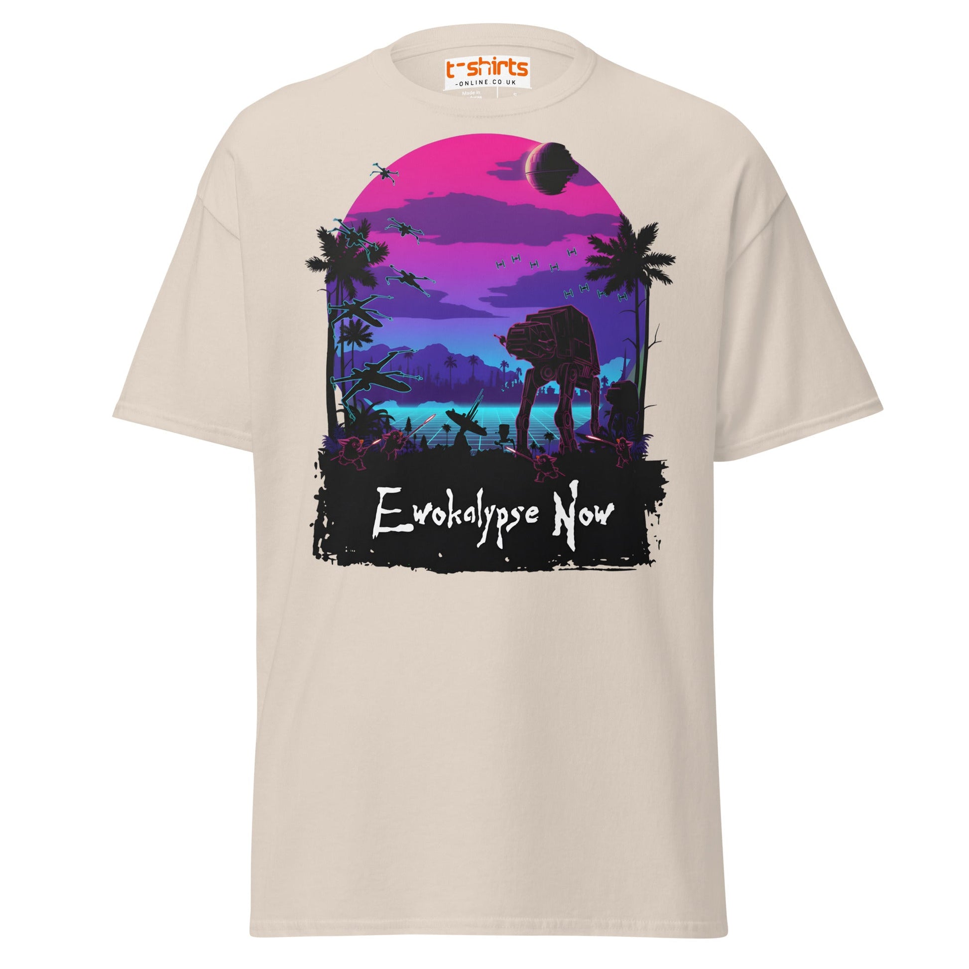 Ewokalypse Now T-Shirt – Retro Sci - Fi Parody Tee - Natural - T-Shirts Online