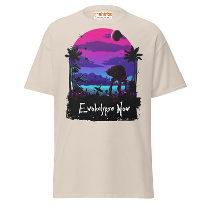 Ewokalypse Now T-Shirt – Retro Sci - Fi Parody Tee - Natural - T-Shirts Online