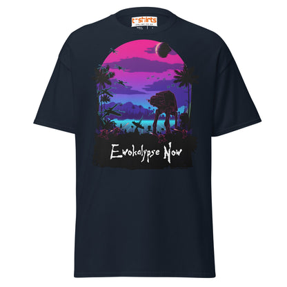 Ewokalypse Now T-Shirt – Retro Sci - Fi Parody Tee - Navy - T-Shirts Online