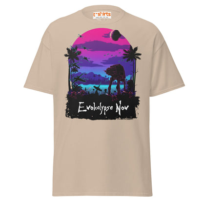 Ewokalypse Now T-Shirt – Retro Sci - Fi Parody Tee - Sand - T-Shirts Online