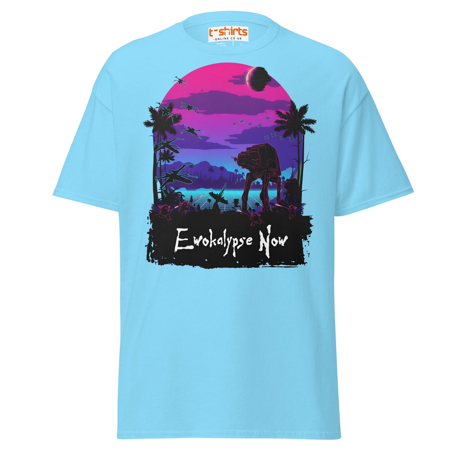 Ewokalypse Now T-Shirt – Retro Sci - Fi Parody Tee - Sky - T-Shirts Online
