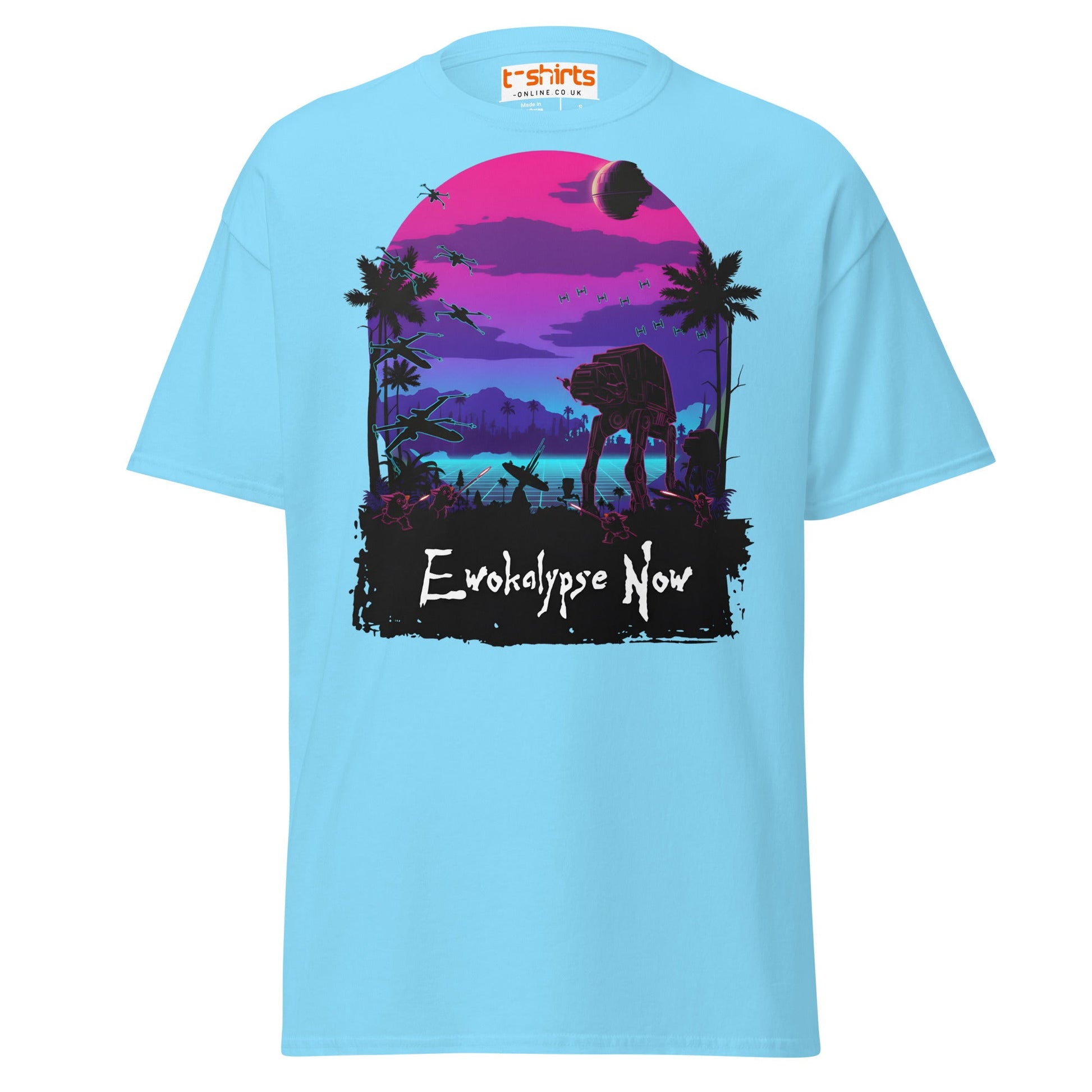 Ewokalypse Now T-Shirt – Retro Sci - Fi Parody Tee - Sky - T-Shirts Online