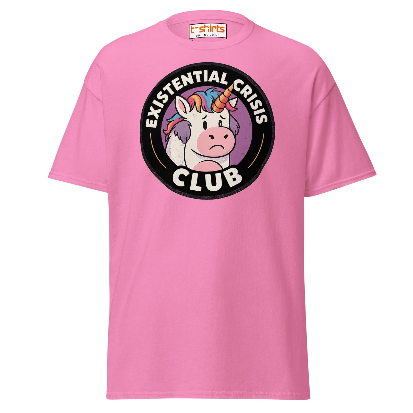 Existential Crisis Club Unicorn T-Shirt - Azalea - T-Shirts Online
