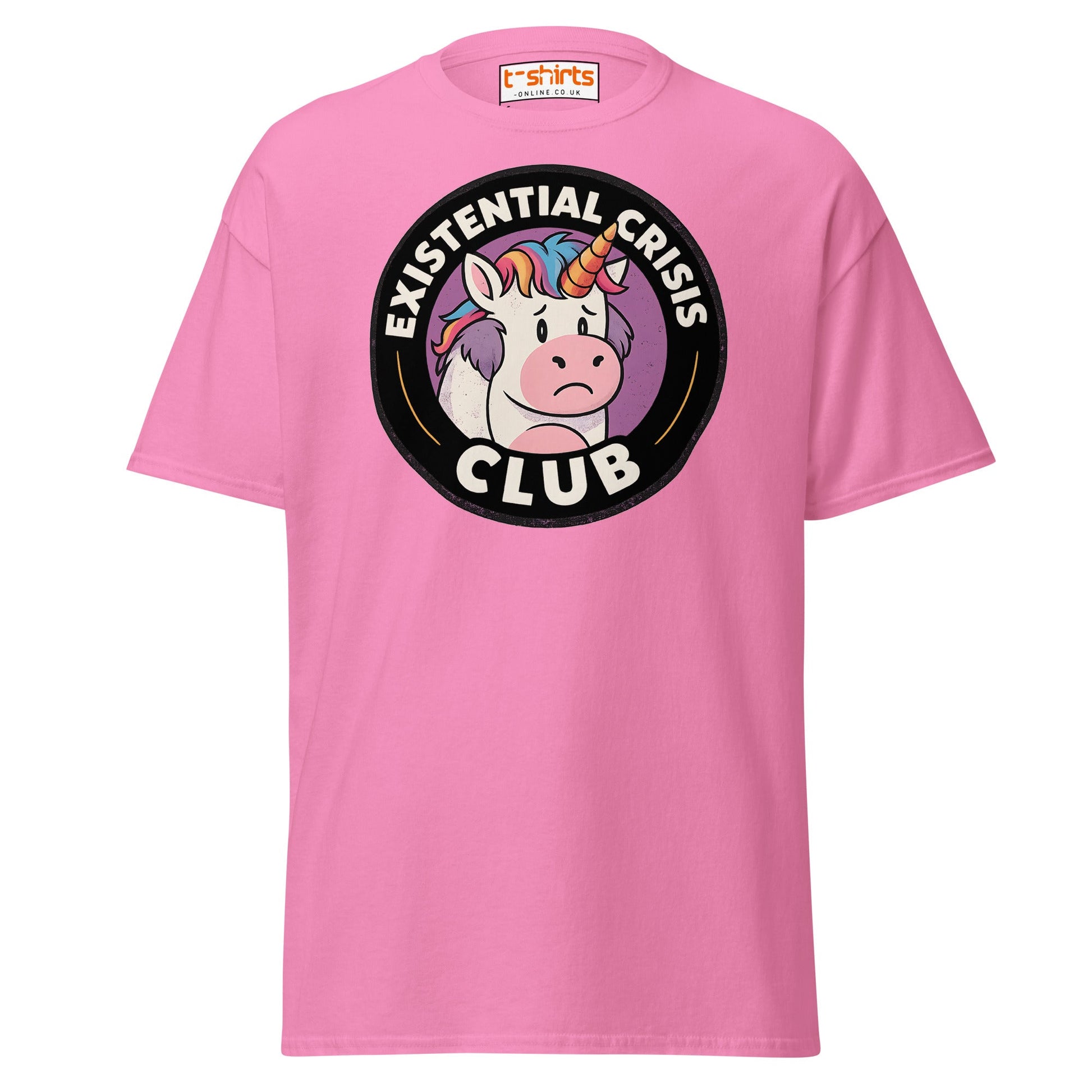 Existential Crisis Club Unicorn T-Shirt - Azalea - T-Shirts Online