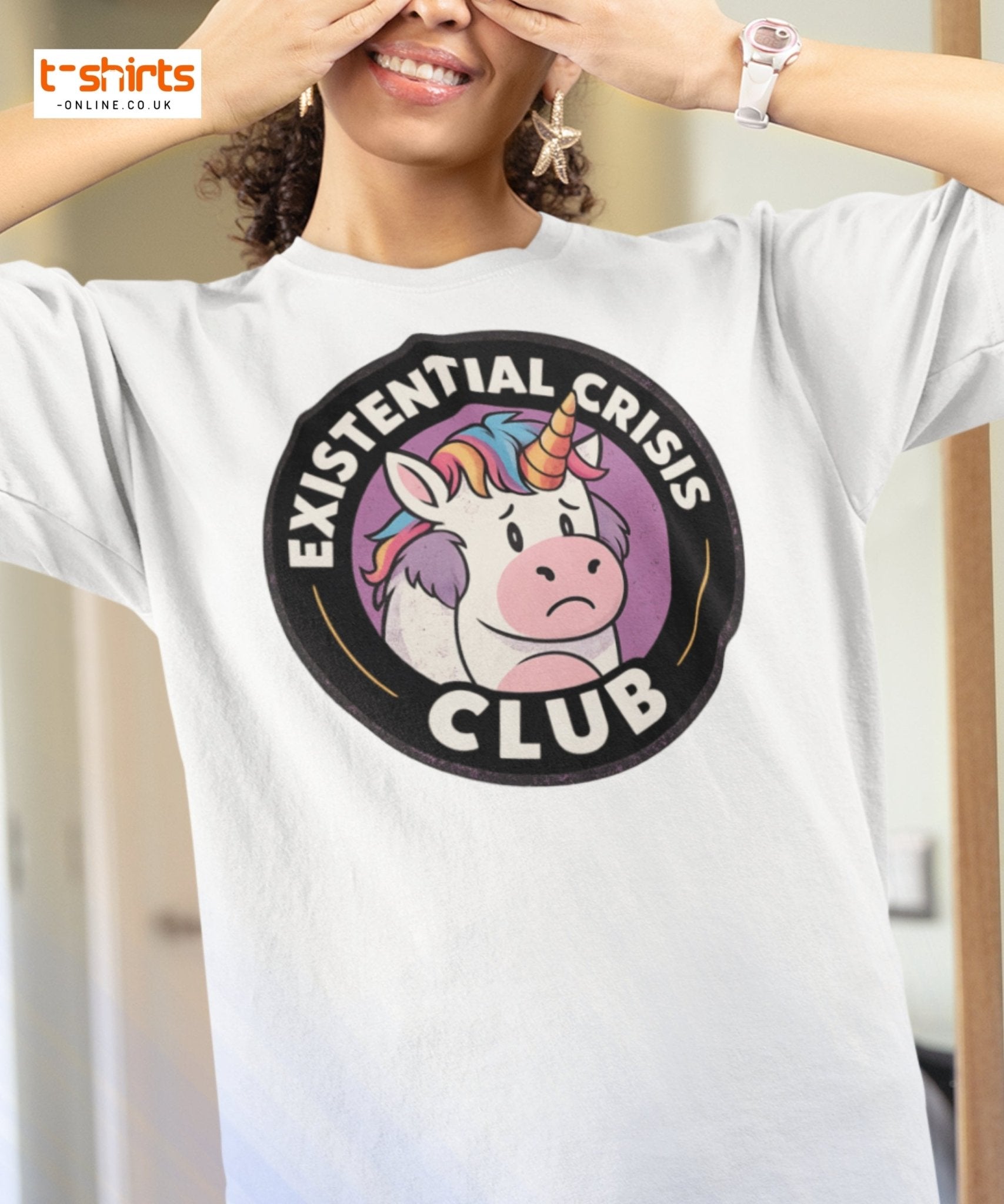 Existential Crisis Club Unicorn T-Shirt - Black - T-Shirts Online