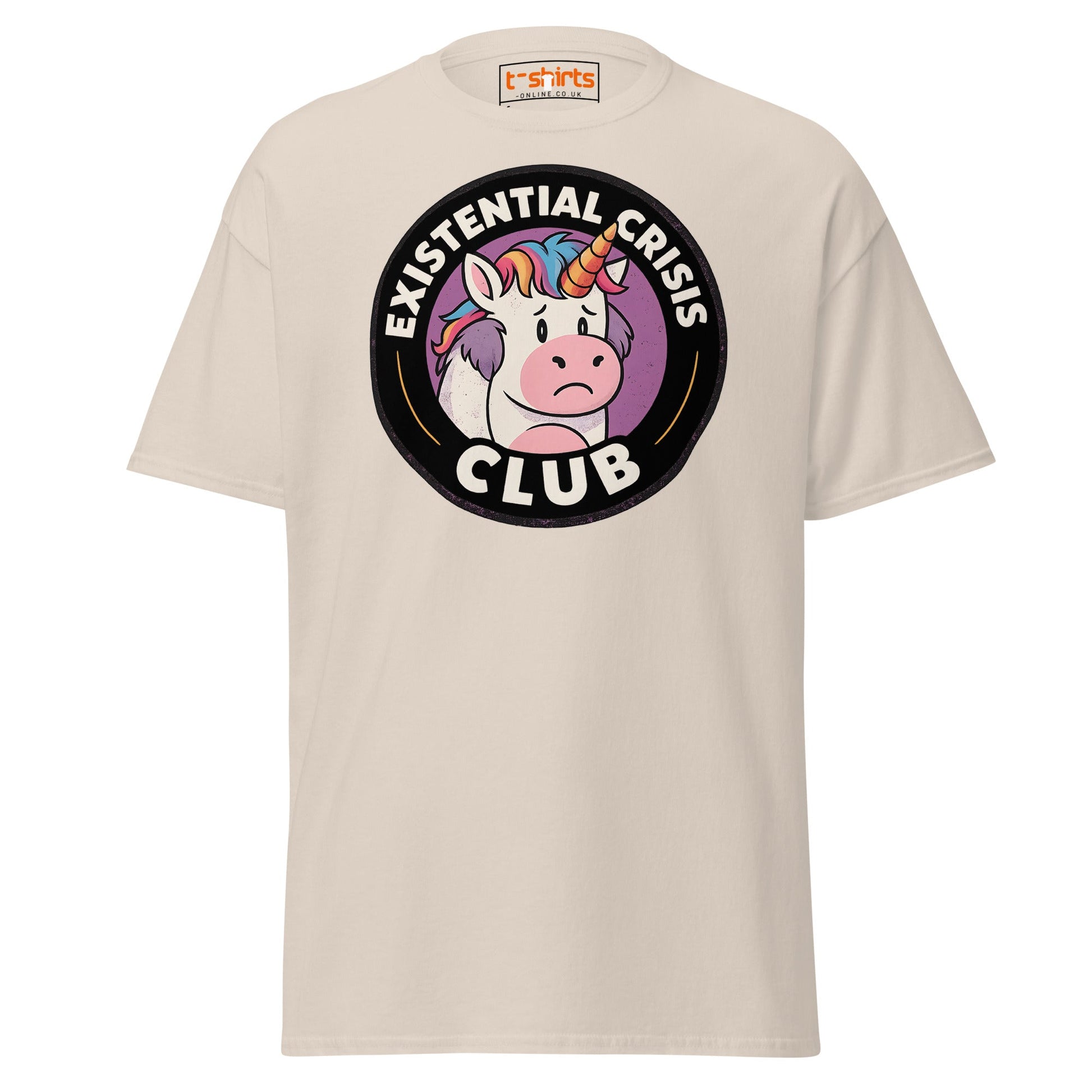 Existential Crisis Club Unicorn T-Shirt - Natural - T-Shirts Online