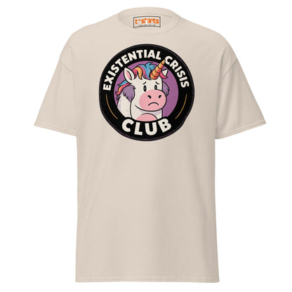 Existential Crisis Club Unicorn T-Shirt - Natural - T-Shirts Online