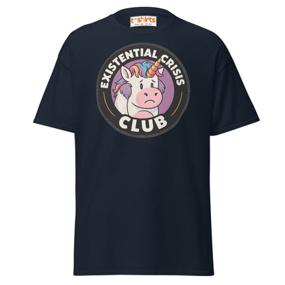 Existential Crisis Club Unicorn T-Shirt - Navy - T-Shirts Online