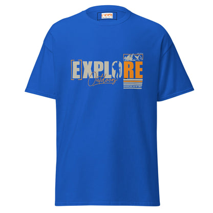 Explore Outdoors T-Shirt | Adventure T-Shirt - Royal - T-Shirts Online