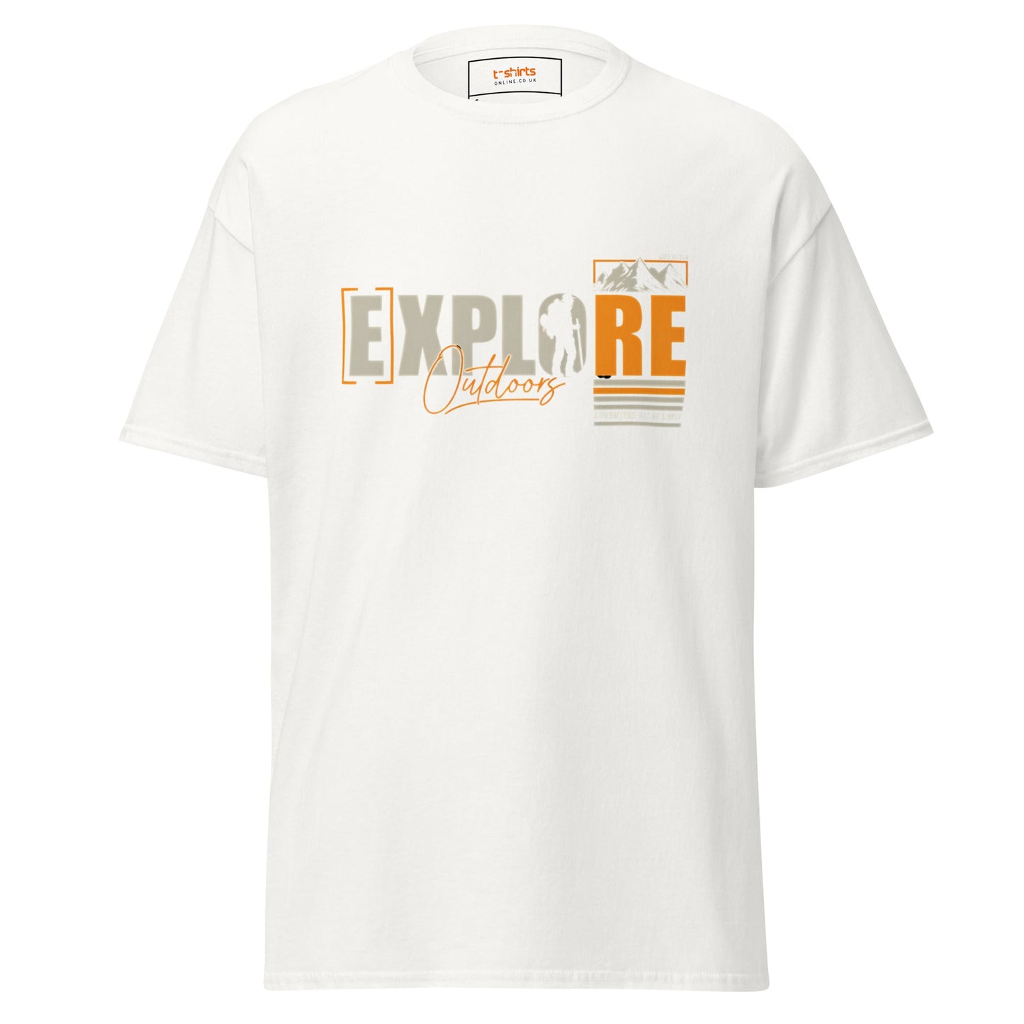 Explore Outdoors T-Shirt | Adventure T-Shirt - White - T-Shirts Online