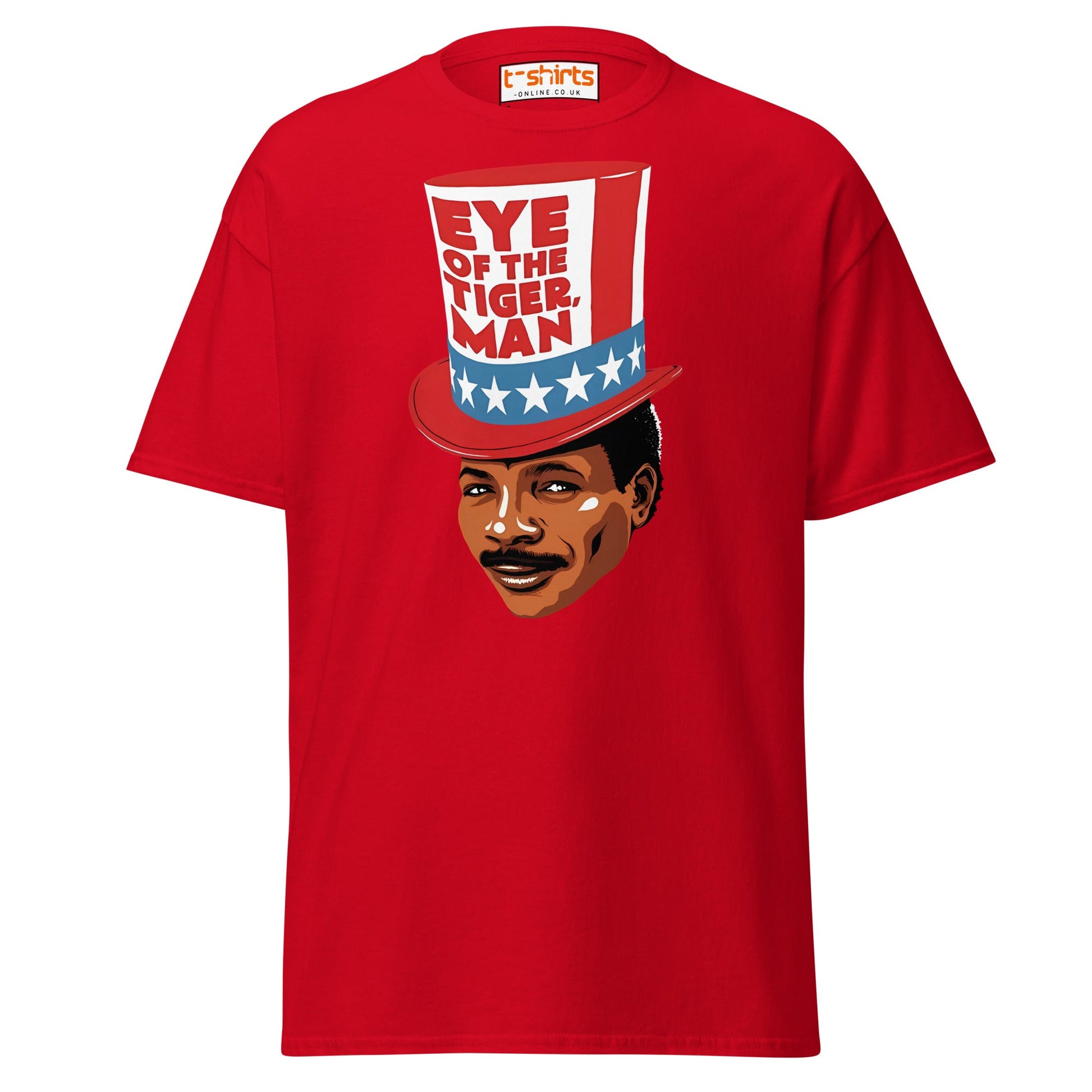 Eye of the Tiger Man T-Shirt - Red - T-Shirts Online