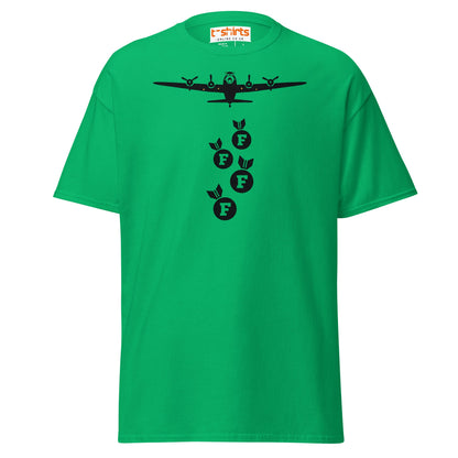 F - Bomb Plane T-Shirt | Funny Military Style Tee - Irish Green - T-Shirts Online