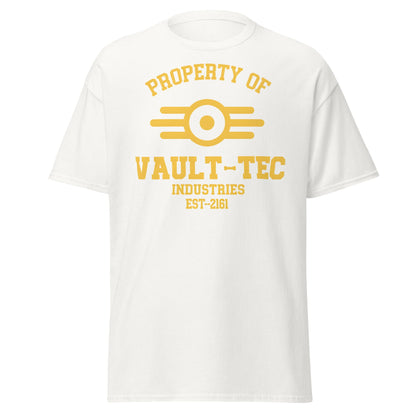 Fallout Vault - Tec Industries EST - 2161 T-Shirt - White - T-Shirts Online