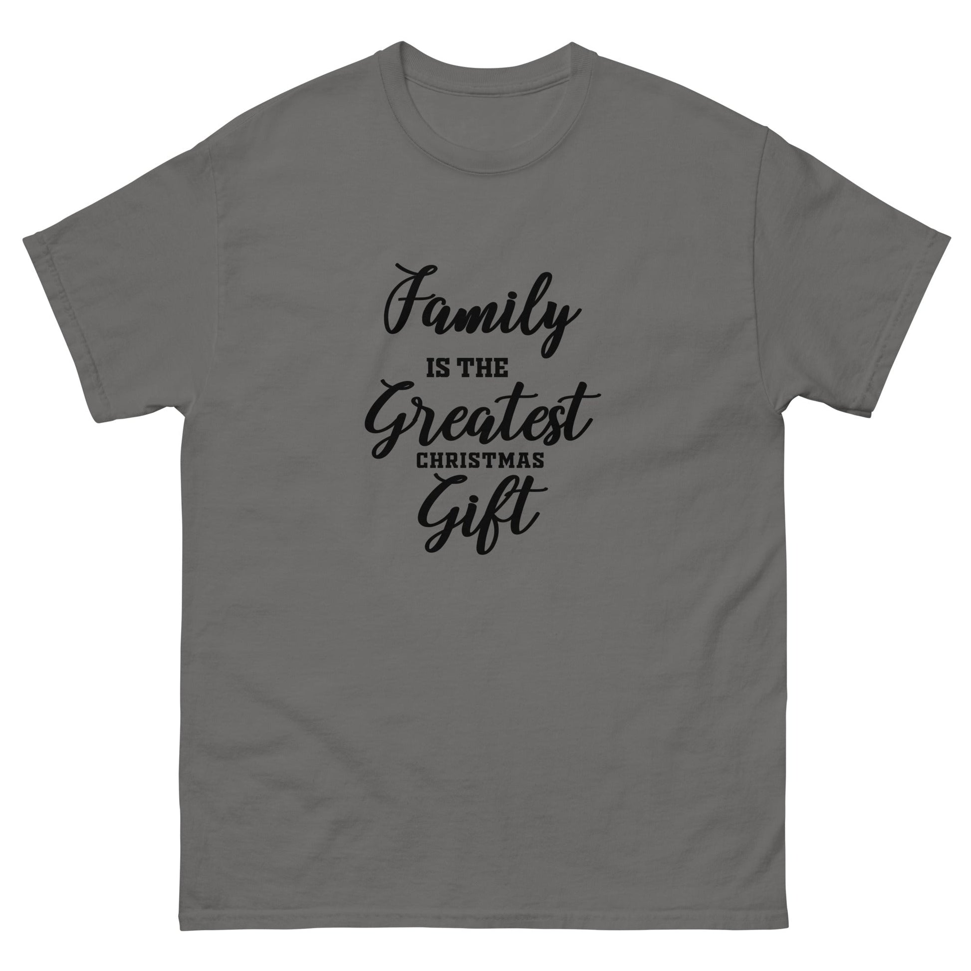 Family Christmas | Christmas T-Shirt - Charcoal - T-Shirts Online