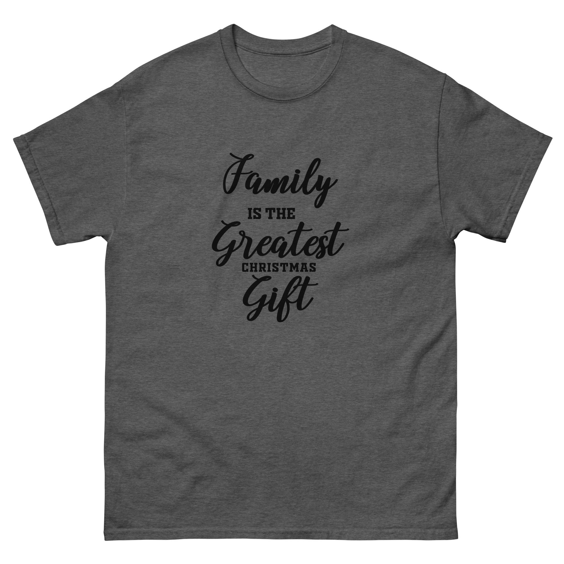 Family Christmas | Christmas T-Shirt - Dark Heather - T-Shirts Online