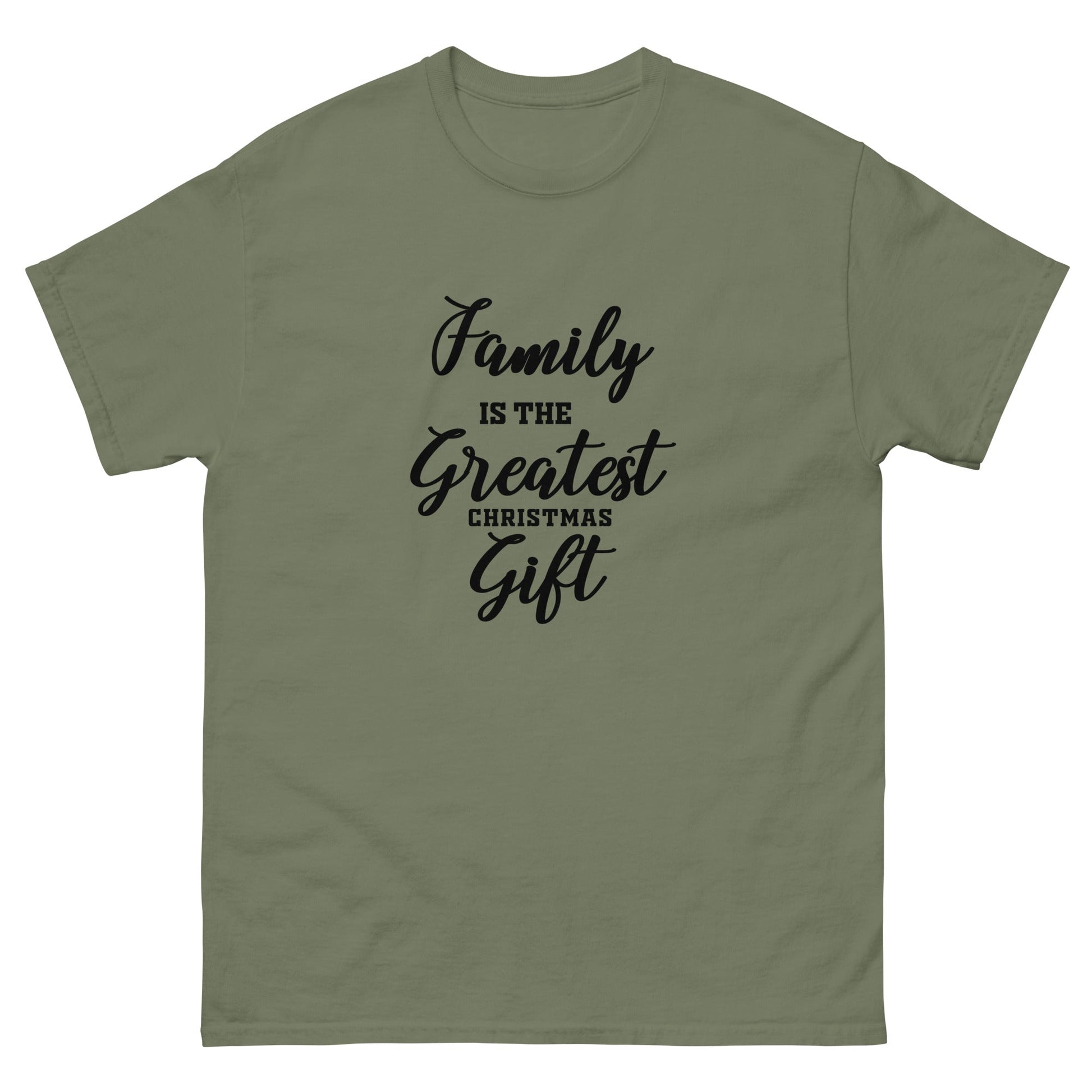 Family Christmas | Christmas T-Shirt - Military Green - T-Shirts Online