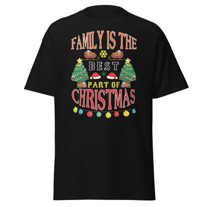Family Is The Best Part Of Christmas T-Shirt - Black - T-Shirts Online