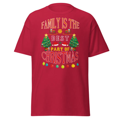 Family Is The Best Part Of Christmas T-Shirt - Cardinal - T-Shirts Online