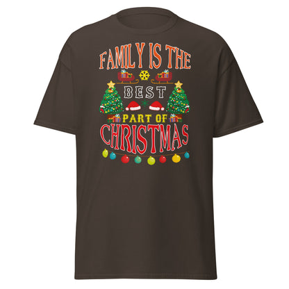 Family Is The Best Part Of Christmas T-Shirt - Dark Chocolate - T-Shirts Online