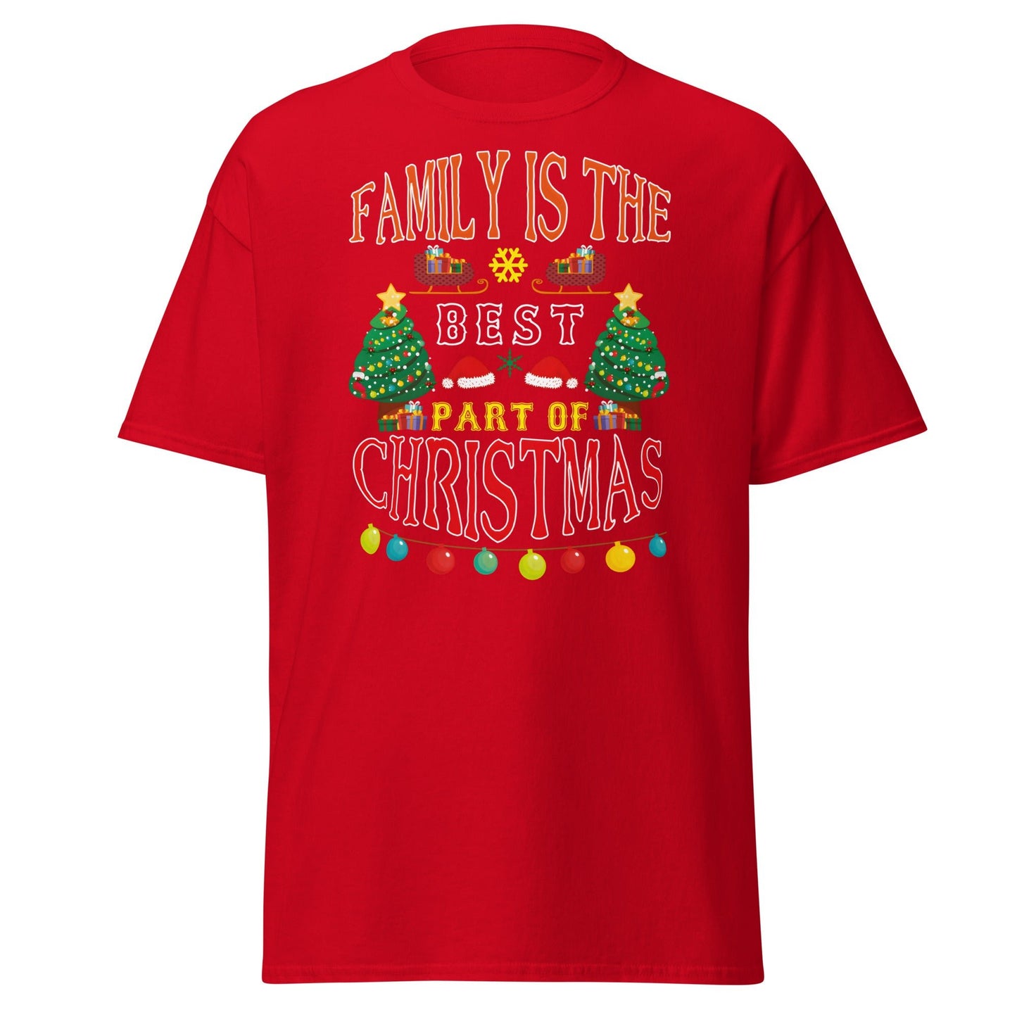 Family Is The Best Part Of Christmas T-Shirt - Red - T-Shirts Online