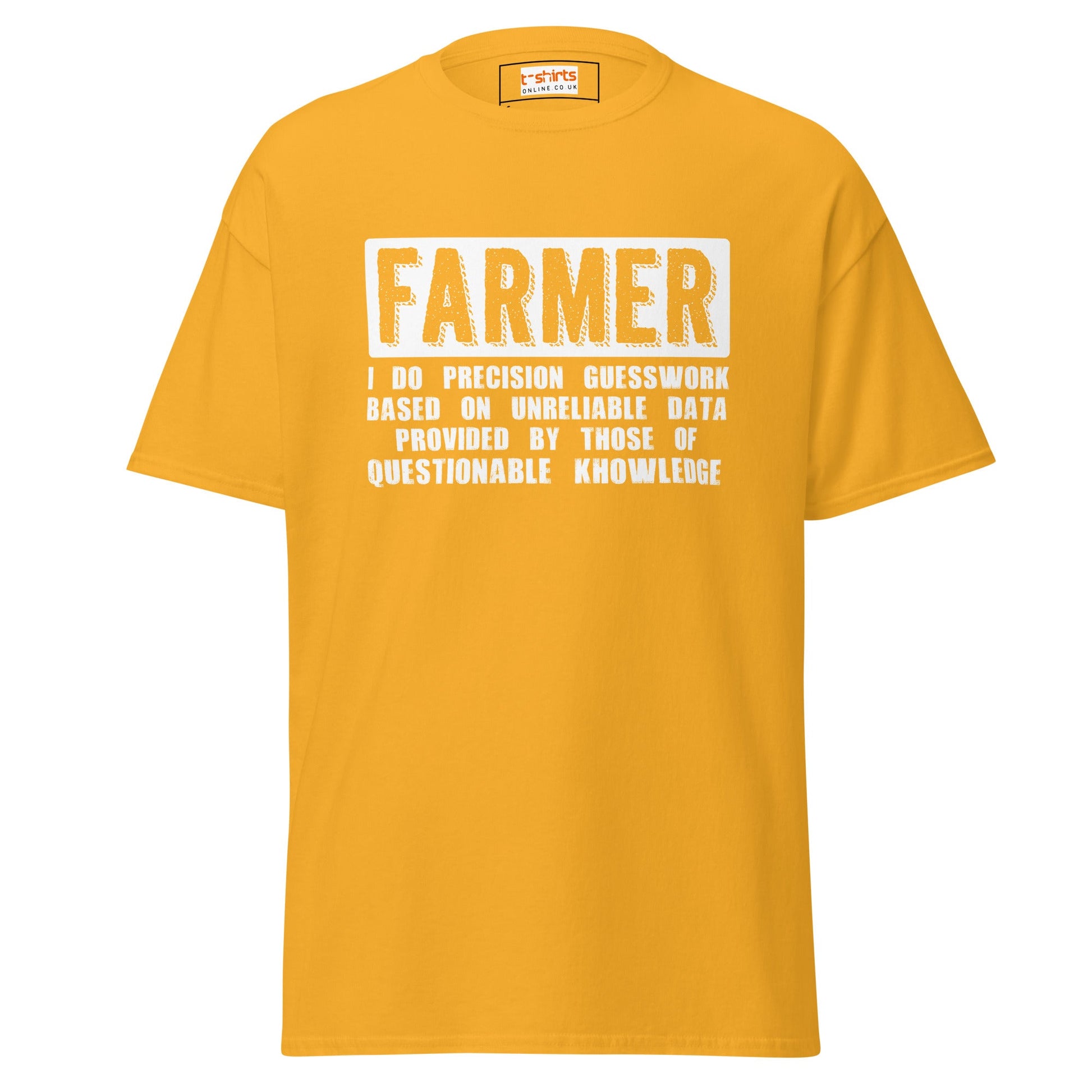 Farmer I Do | Farmer T-Shirt - Gold - T-Shirts Online