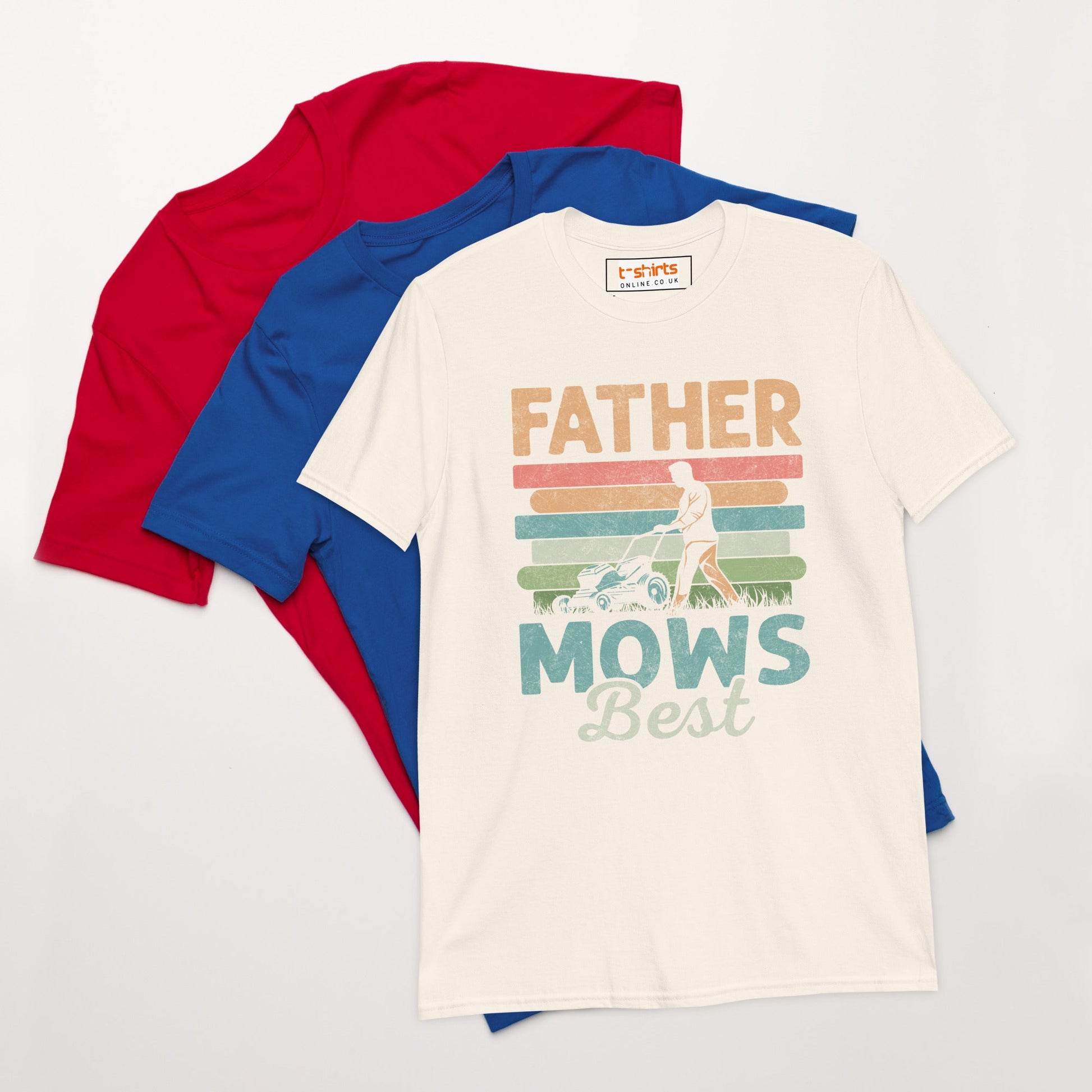 Father Mows Best T-Shirt - Natural - T-Shirts Online