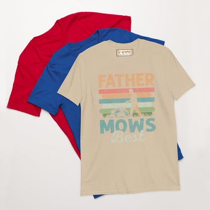Father Mows Best T-Shirt - Sand - T-Shirts Online
