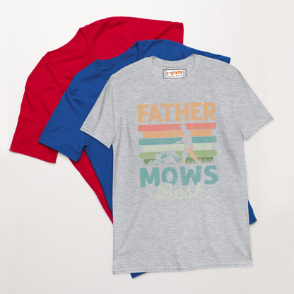 Father Mows Best T-Shirt - Sport Grey - T-Shirts Online