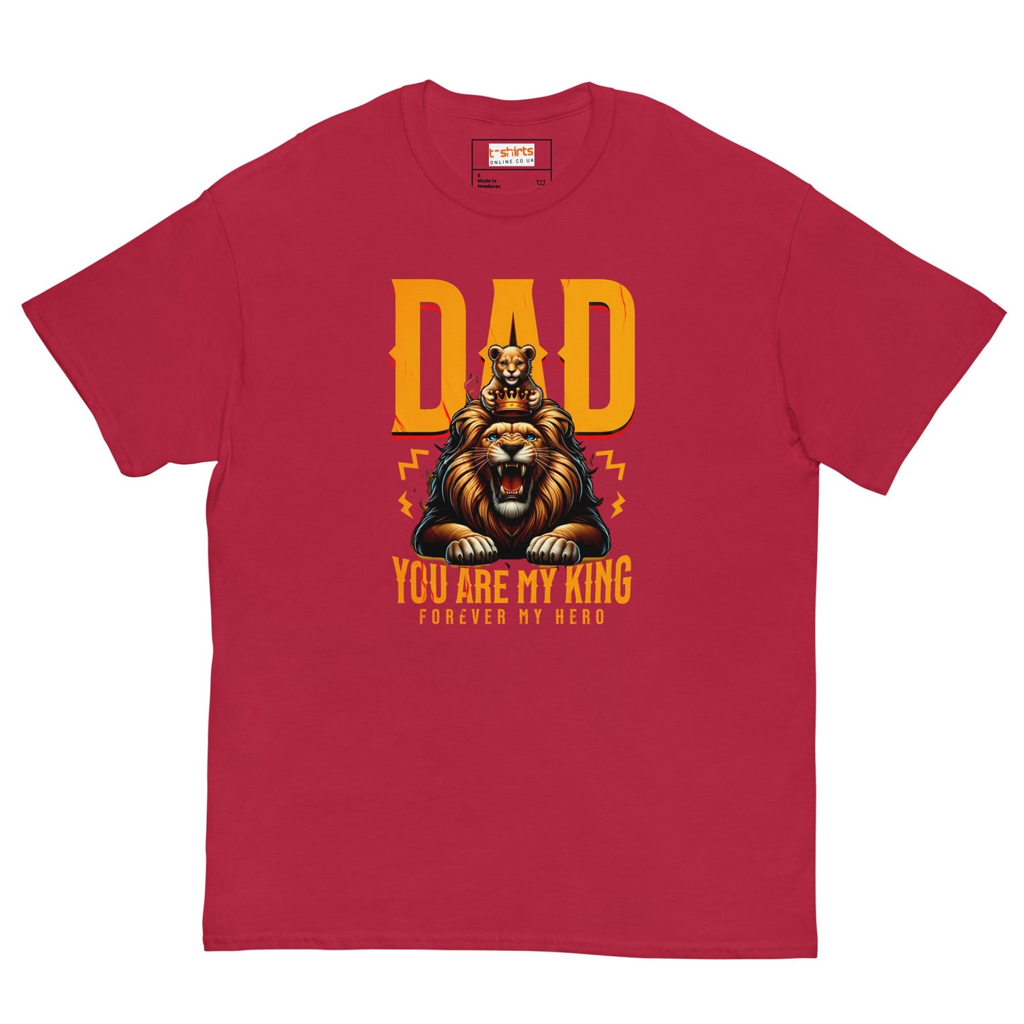 Fathers Day T-Shirt | Dad You Are My King - Cardinal - T-Shirts Online