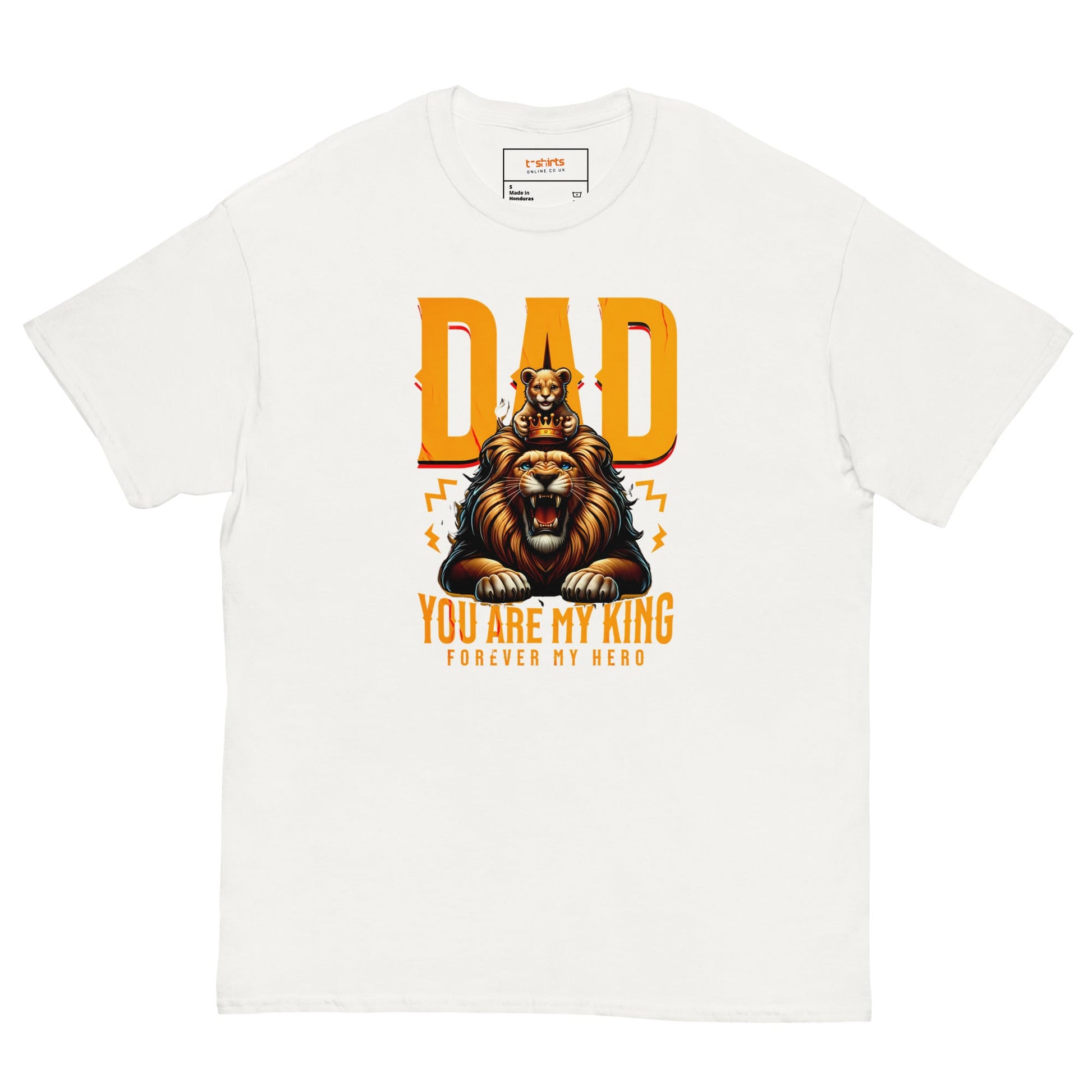 Fathers Day T-Shirt | Dad You Are My King - White - T-Shirts Online