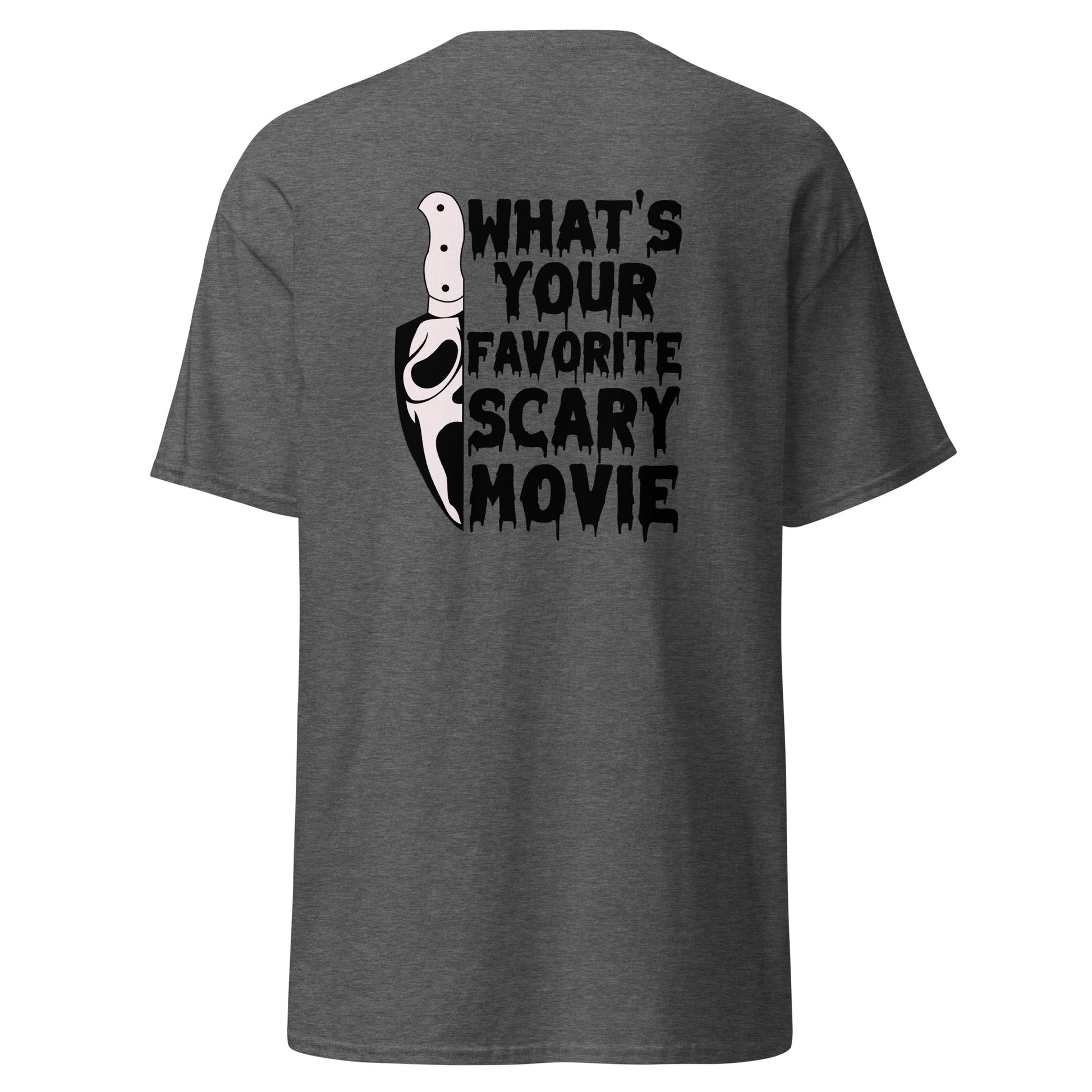 Favourite Horror Movie | Horror T-Shirt - Dark Heather - T-Shirts Online