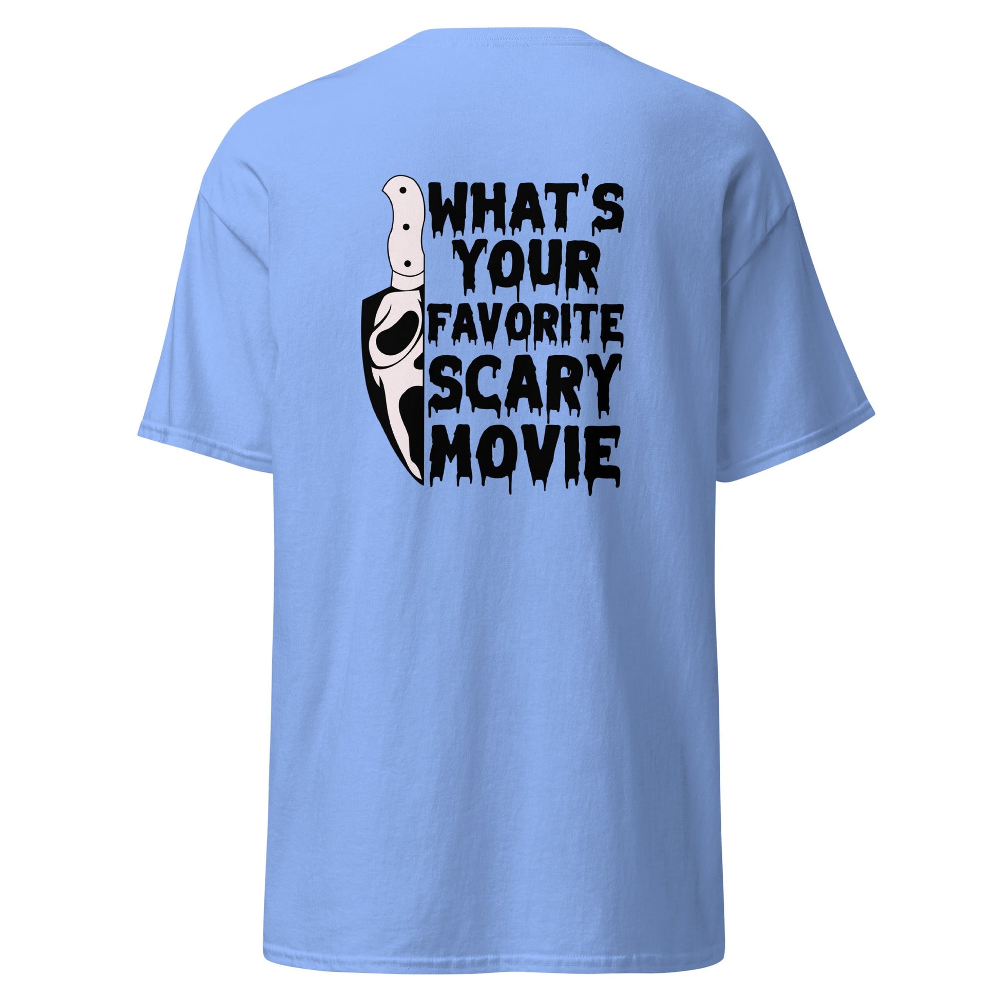 Favourite Horror Movie | Horror T-Shirt - Carolina Blue - T-Shirts Online