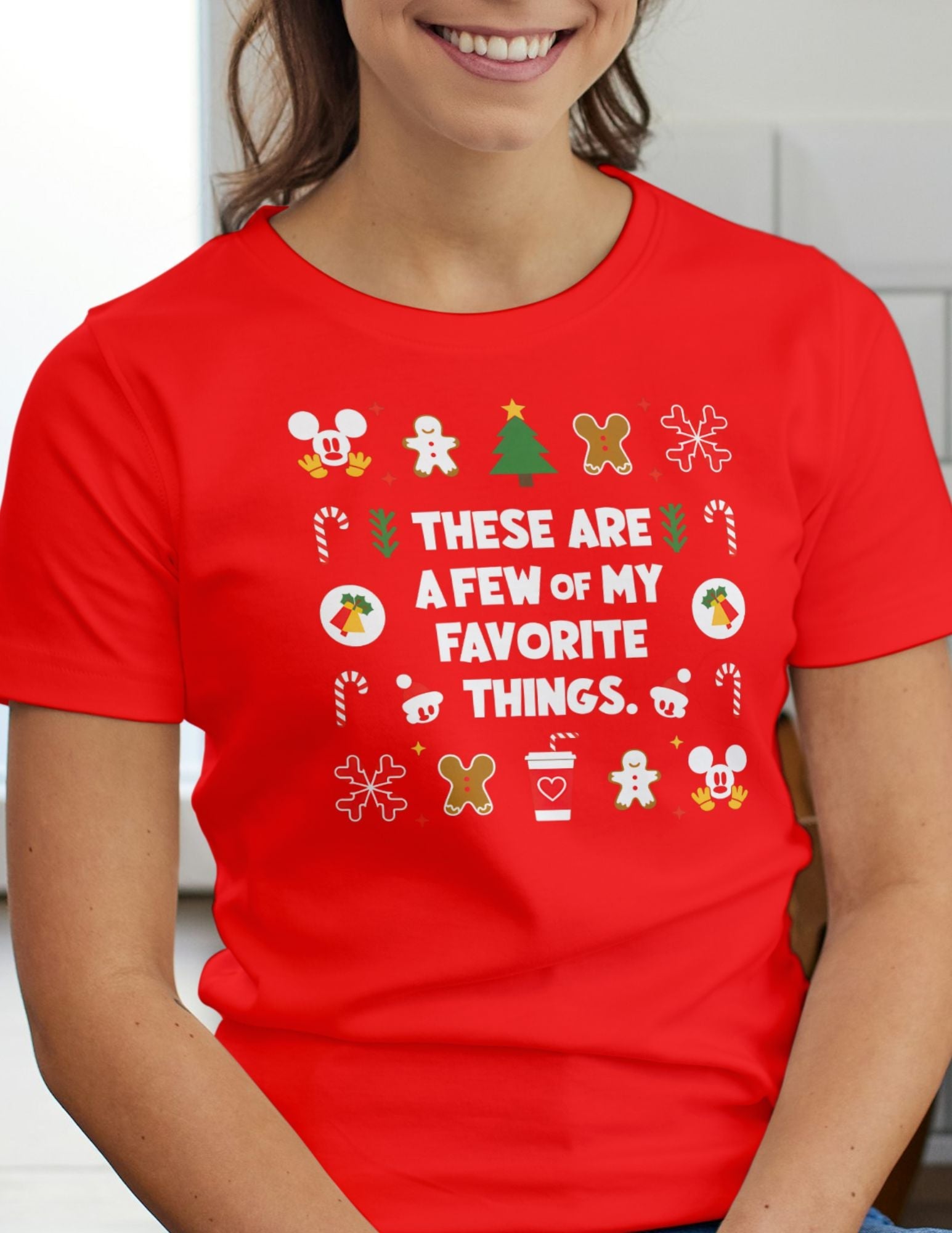 Favourite Things | Christmas T-Shirt - Black - T-Shirts Online