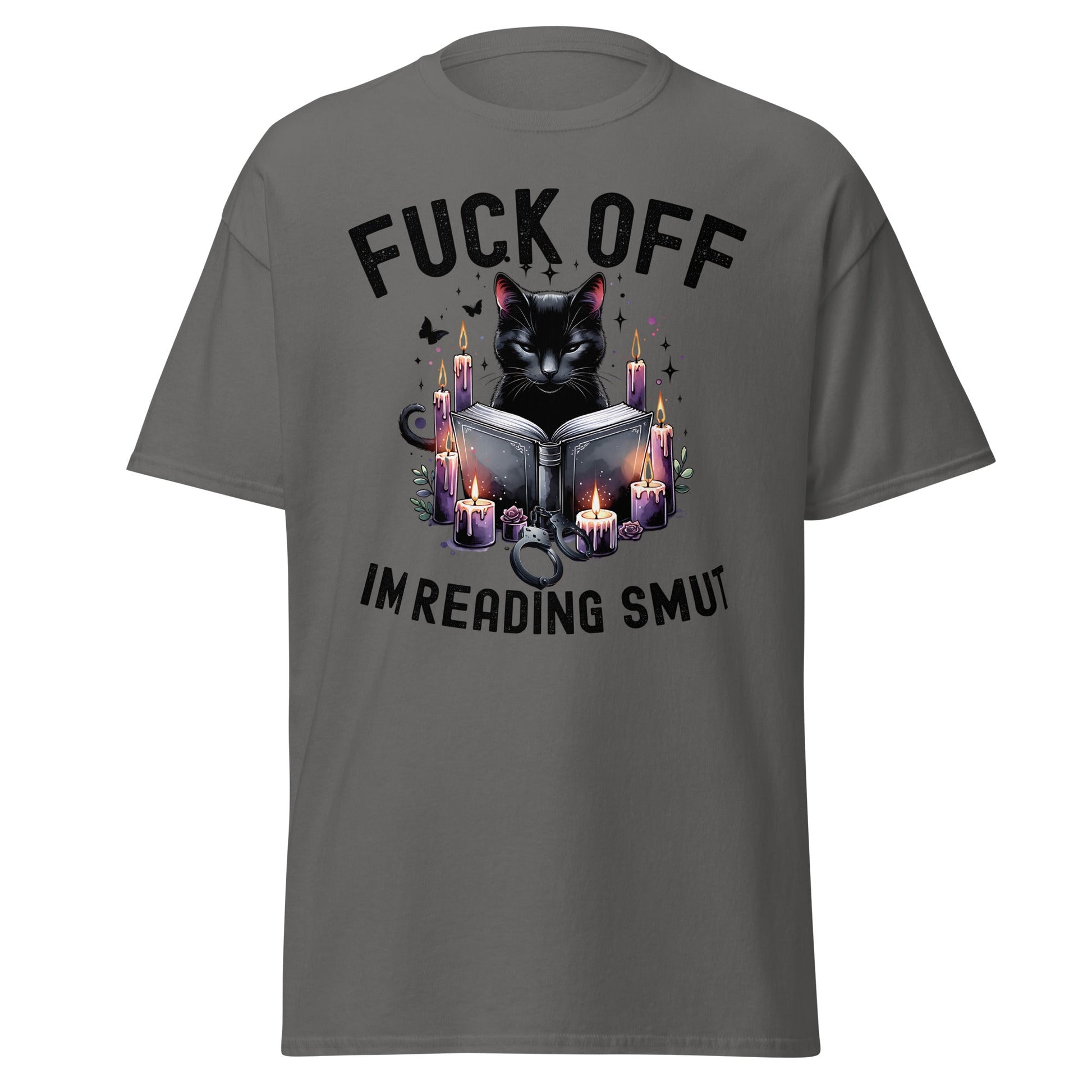 F#ck off I'm Reading Smut | Adult T-Shirt - Charcoal - T-Shirts Online